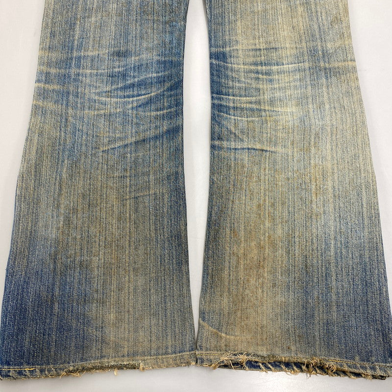 【現状渡し品】【メンズ】 LEE リー 90S REMAKE SIDE ZIP STUDS DAMAGE DENIM PANTS リメイク サイド ジップ スタッズ ダメージ デニム パンツ ボトムス ズボン 157-260619-cs-07-izu サイズ：不明 カラー：インディゴ 万代Net店