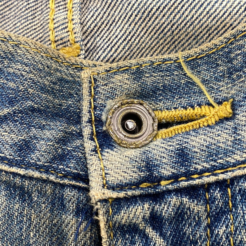 【現状渡し品】【メンズ】 LEE リー 90S REMAKE SIDE ZIP STUDS DAMAGE DENIM PANTS リメイク サイド ジップ スタッズ ダメージ デニム パンツ ボトムス ズボン 157-260619-cs-07-izu サイズ：不明 カラー：インディゴ 万代Net店