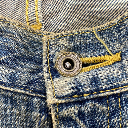 【現状渡し品】【メンズ】 LEE リー 90S REMAKE SIDE ZIP STUDS DAMAGE DENIM PANTS リメイク サイド ジップ スタッズ ダメージ デニム パンツ ボトムス ズボン 157-260619-cs-07-izu サイズ：不明 カラー：インディゴ 万代Net店
