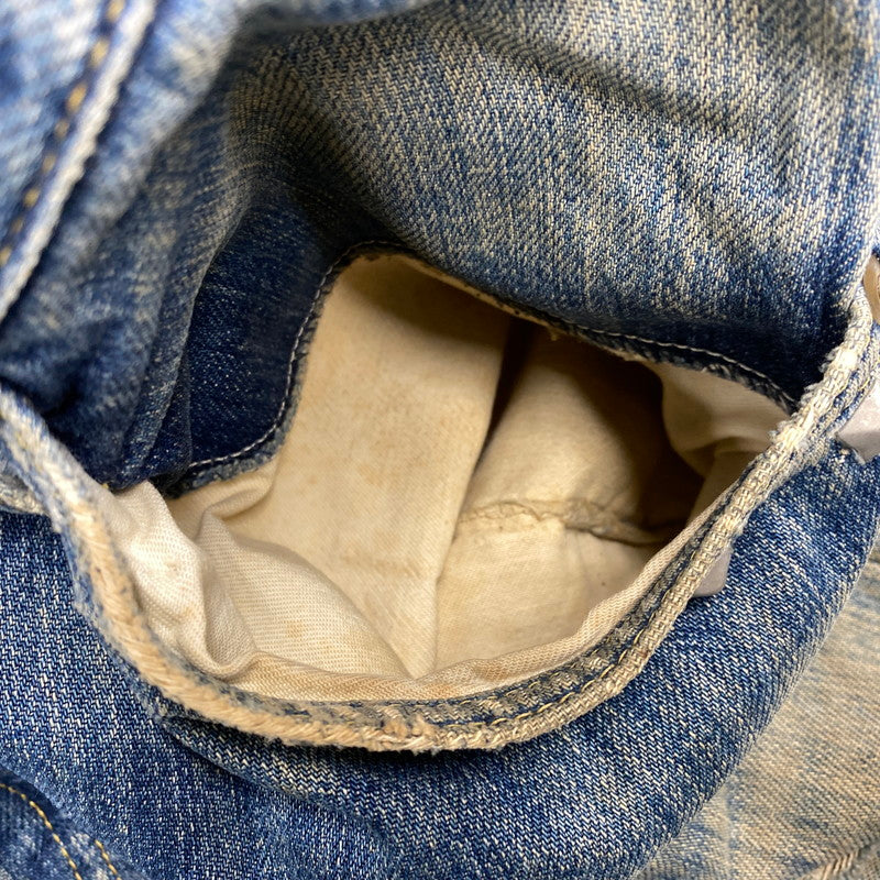 【現状渡し品】【メンズ】 LEE リー 90S REMAKE SIDE ZIP STUDS DAMAGE DENIM PANTS リメイク サイド ジップ スタッズ ダメージ デニム パンツ ボトムス ズボン 157-260619-cs-07-izu サイズ：不明 カラー：インディゴ 万代Net店