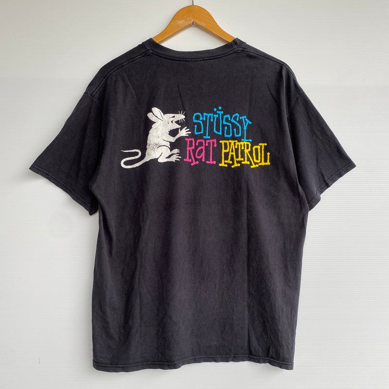 【中古品】【メンズ】 STUSSY ステューシー RAT PATROL SS TEE ラット パトロール ショートスリーブ ティー トップス 半袖 142-260622-cs-17-izu サイズ：L カラー：ネイビー系 万代Net店