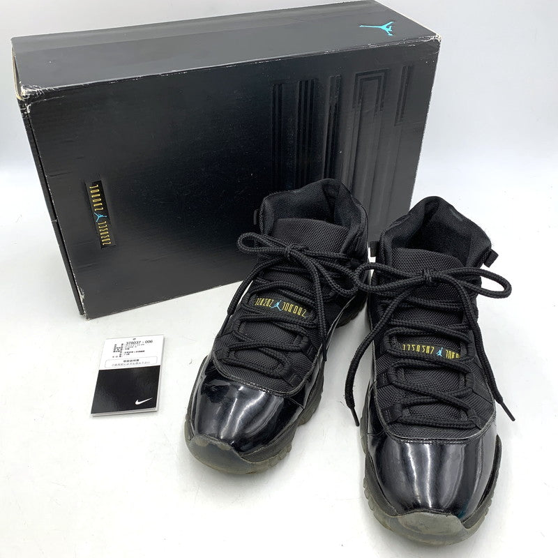 【現状渡し品】【メンズ】 NIKE ナイキ 378037-006 AIR JORDAN 11 エア ジョーダン スニーカー シューズ 靴 160-260627-cs-14-izu サイズ：27.5cm カラー：BLACK/GAMMA BLUE-BLACK-VARSITY MAIZE 万代Net店