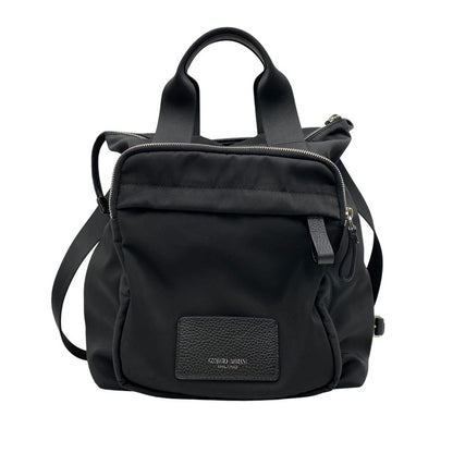 【中古品】【メンズ/レディース】 GIORGIO ARMANI ジョルジオアルマーニ GRAZIE 2WAY NYLON BACK PACK グラツィエ ツーウェイ ナイロン バックパック カバン 鞄 188-260619-cs-08-izu カラー：ブラック 万代Net店