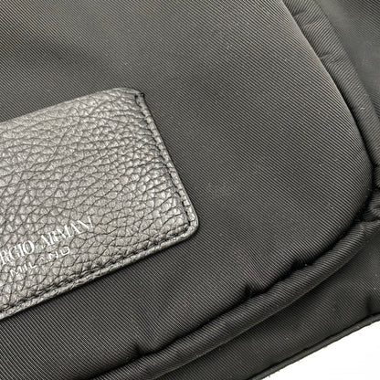 【中古品】【メンズ/レディース】 GIORGIO ARMANI ジョルジオアルマーニ GRAZIE 2WAY NYLON BACK PACK グラツィエ ツーウェイ ナイロン バックパック カバン 鞄 188-260619-cs-08-izu カラー：ブラック 万代Net店
