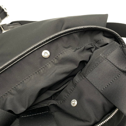 【中古品】【メンズ/レディース】 GIORGIO ARMANI ジョルジオアルマーニ GRAZIE 2WAY NYLON BACK PACK グラツィエ ツーウェイ ナイロン バックパック カバン 鞄 188-260619-cs-08-izu カラー：ブラック 万代Net店