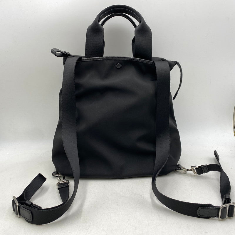 【中古品】【メンズ/レディース】 GIORGIO ARMANI ジョルジオアルマーニ GRAZIE 2WAY NYLON BACK PACK グラツィエ ツーウェイ ナイロン バックパック カバン 鞄 188-260619-cs-08-izu カラー：ブラック 万代Net店