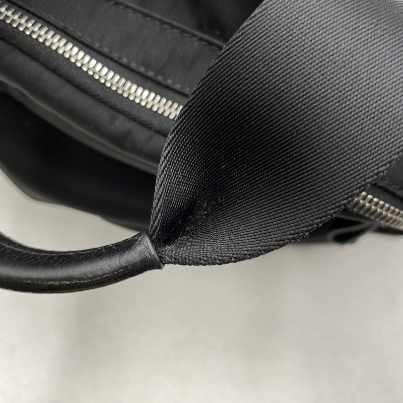 【中古品】【メンズ/レディース】 GIORGIO ARMANI ジョルジオアルマーニ GRAZIE 2WAY NYLON BACK PACK グラツィエ ツーウェイ ナイロン バックパック カバン 鞄 188-260619-cs-08-izu カラー：ブラック 万代Net店