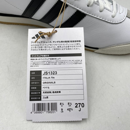 【中古美品】【メンズ】 ADIDAS アディダス JS1323 ITALIA イタリア 70S スニーカー シューズ 靴 161-260619-cs-09-izu サイズ：27cm カラー：CLOUD WHITE/CORE BLACK/GREY ONE 万代Net店