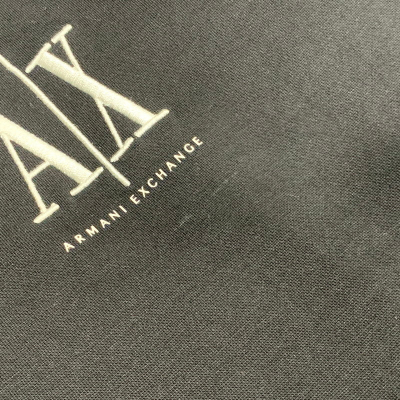 【中古品】【メンズ】 ARMANI EXCHANGE アルマーニエクスチェンジ LOGO ZIPUP HOODED SWEAT SHIRT XM000371 AF10818 ロゴ ジップアップ パーカー 141-260629-as-16-izu サイズ：S カラー：ブラック 万代Net店
