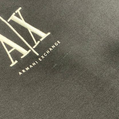【中古品】【メンズ】 ARMANI EXCHANGE アルマーニエクスチェンジ LOGO ZIPUP HOODED SWEAT SHIRT XM000371 AF10818 ロゴ ジップアップ パーカー 141-260629-as-16-izu サイズ：S カラー：ブラック 万代Net店