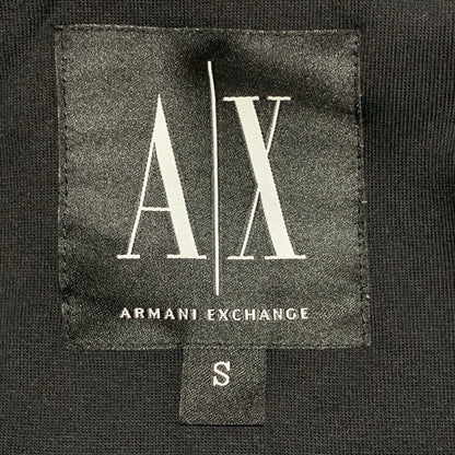【中古品】【メンズ】 ARMANI EXCHANGE アルマーニエクスチェンジ LOGO ZIPUP HOODED SWEAT SHIRT XM000371 AF10818 ロゴ ジップアップ パーカー 141-260629-as-16-izu サイズ：S カラー：ブラック 万代Net店