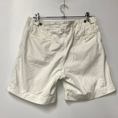 【中古品】【メンズ】 RRL ダブルアールエル 0200015339 HERRINGBONE TWILL BUTTON FLY SHORTS ヘリンボーン ツイル ボタン フライ ショーツ ハーフパンツ ショートパンツ 156-260620-ya-10-izu サイズ：34 カラー：ホワイト 万代Net店