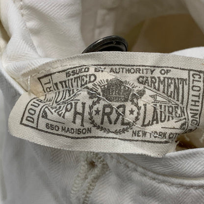 【中古品】【メンズ】 RRL ダブルアールエル 0200015339 HERRINGBONE TWILL BUTTON FLY SHORTS ヘリンボーン ツイル ボタン フライ ショーツ ハーフパンツ ショートパンツ 156-260620-ya-10-izu サイズ：34 カラー：ホワイト 万代Net店