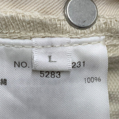 【中古品】【メンズ】 UNDER R アンダーアール RON HERMAN ロンハーマン 4320600231 DOUBLE KNEE PANTS ダブル ニー パンツ ズボン ボトムス 158-260620-ya-02-izu サイズ：L カラー：ベージュ 万代Net店