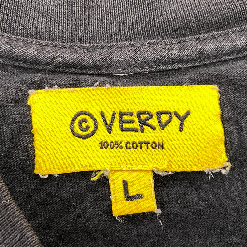 【中古品】【メンズ】 VERDY × DOVER STREET MARKET ヴェルディ×ドーバーストリートマーケット PRINT SS TEE プリント ショートスリーブ ティー トップス 半袖 142-260619-cs-03-izu サイズ：L カラー：ブラック 万代Net店