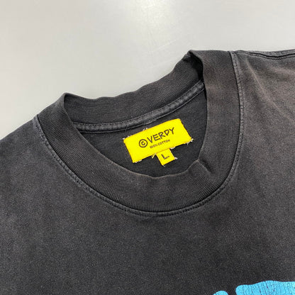 【中古品】【メンズ】 VERDY × DOVER STREET MARKET ヴェルディ×ドーバーストリートマーケット PRINT SS TEE プリント ショートスリーブ ティー トップス 半袖 142-260619-cs-03-izu サイズ：L カラー：ブラック 万代Net店