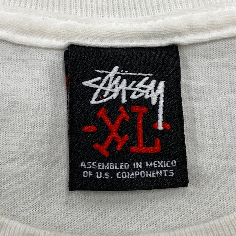 【中古品】【メンズ】 OLD STUSSY オールド ステューシー OLD SKOOL オールド スクール SS TEE ショートスリーブ ティー トップス 半袖 142-260619-cs-05-izu サイズ：XL カラー：ホワイト 万代Net店