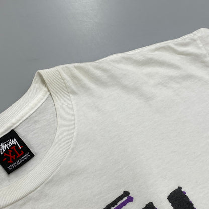 【中古品】【メンズ】 OLD STUSSY オールド ステューシー OLD SKOOL オールド スクール SS TEE ショートスリーブ ティー トップス 半袖 142-260619-cs-05-izu サイズ：XL カラー：ホワイト 万代Net店