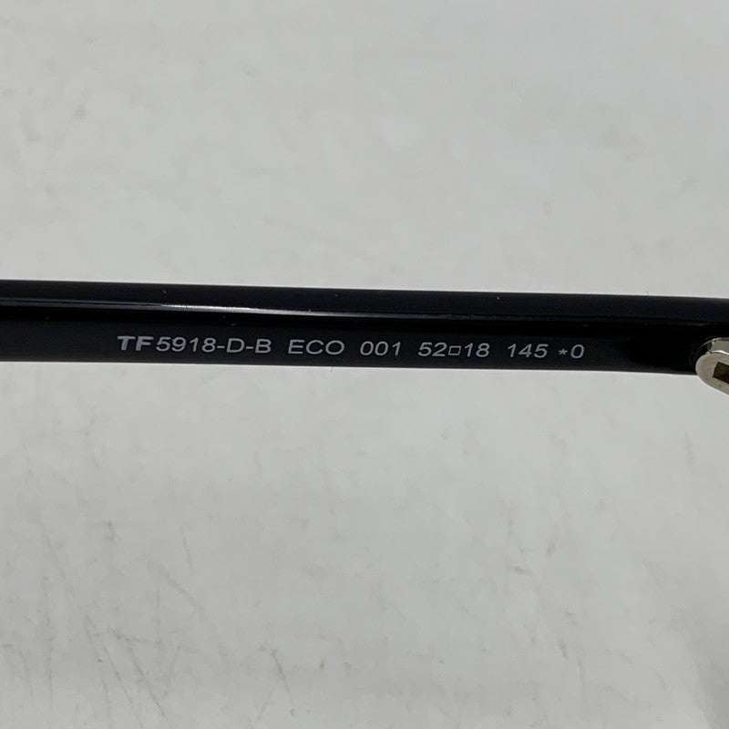 【中古品】【メンズ/レディース】 TOM FORD トムフォード 5918-D-B ECO 001 SUNGLASSES サングラス 203-260620-ya-15-izu サイズ：52口18-145 カラー：ブラック×グレー系 万代Net店