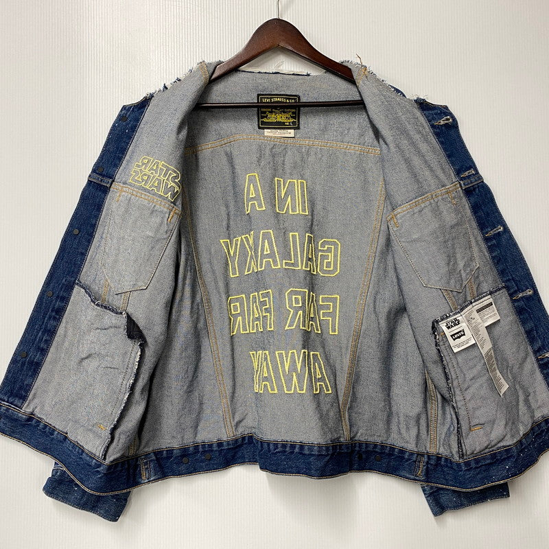 【中古品】【メンズ】 LEVI'S × STAR WARS リーバイス×スターウォーズ PC9-79697-0009 DENIM JACKET デニム ジャケット アウター 147-260619-cs-01-izu サイズ：L カラー：インディゴ 万代Net店