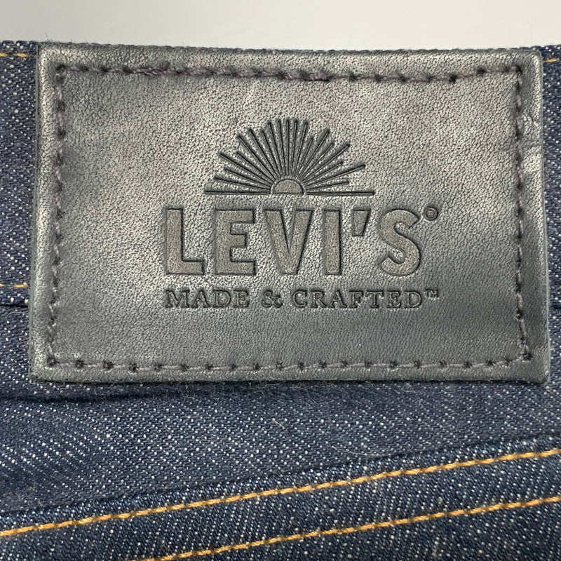 【中古美品】【メンズ】 LEVI'S MADE & CRAFTED リーバイス メイドアンドクラフテッド RAIL STRAIGHT DENIM PANTS PC9-26468-0008 ストレート デニムパンツ ジーンズ 158-260629-as-21-izu サイズ：28×32 カラー：インディゴ 万代Net店