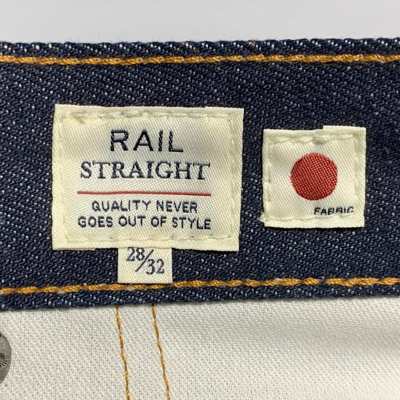 【中古美品】【メンズ】 LEVI'S MADE & CRAFTED リーバイス メイドアンドクラフテッド RAIL STRAIGHT DENIM PANTS PC9-26468-0008 ストレート デニムパンツ ジーンズ 158-260629-as-21-izu サイズ：28×32 カラー：インディゴ 万代Net店