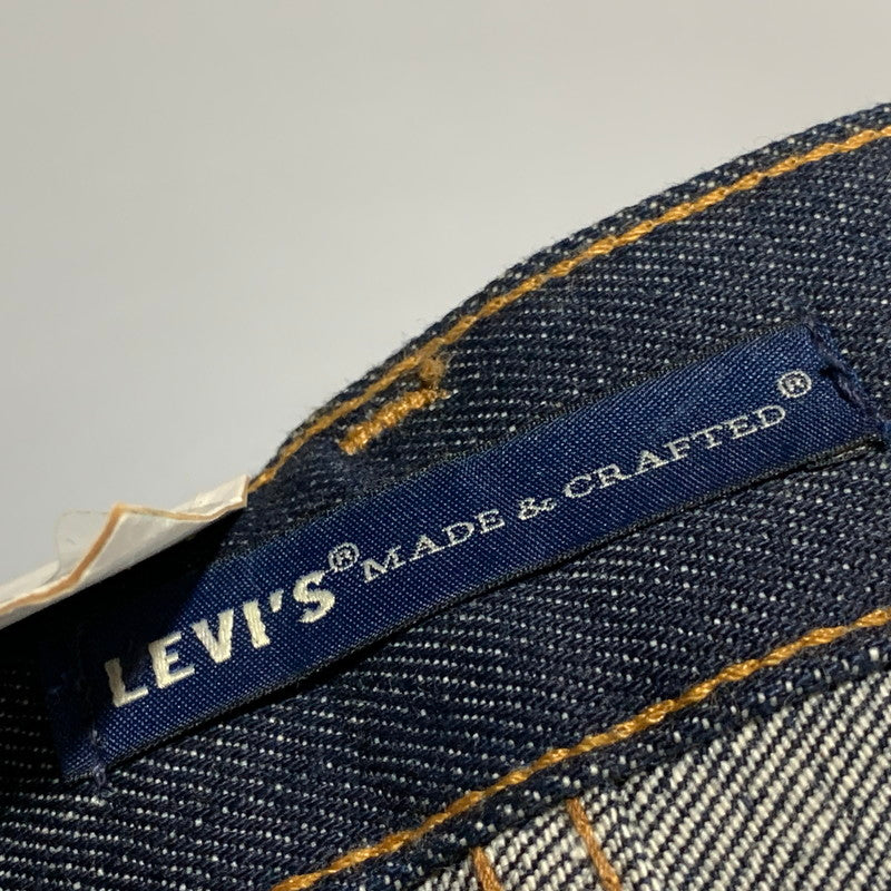 【中古美品】【メンズ】 LEVI'S MADE & CRAFTED リーバイス メイドアンドクラフテッド RAIL STRAIGHT DENIM PANTS PC9-26468-0008 ストレート デニムパンツ ジーンズ 158-260629-as-21-izu サイズ：28×32 カラー：インディゴ 万代Net店