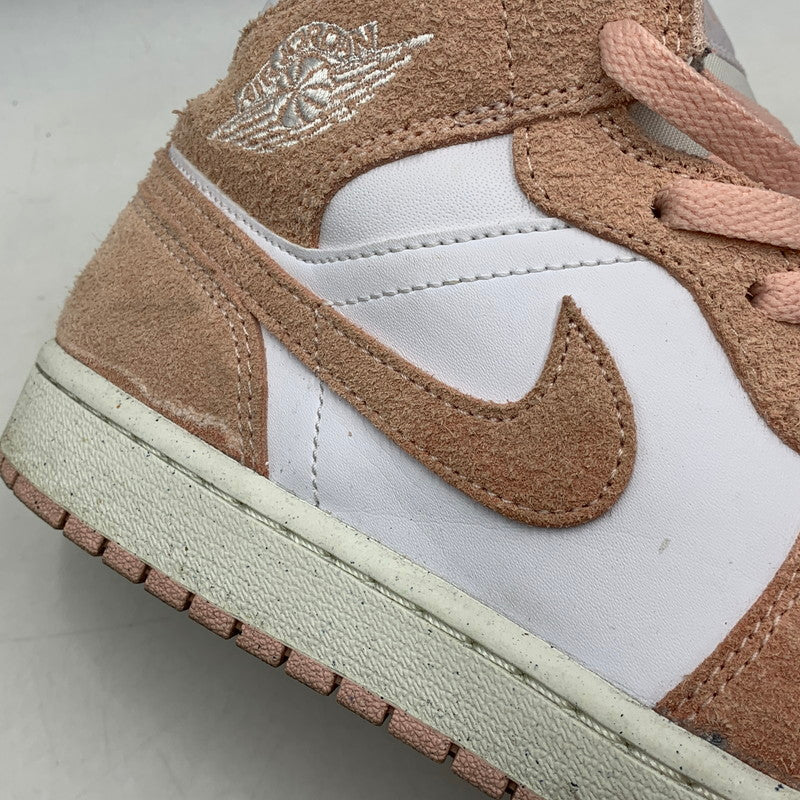 【中古品】【メンズ】 NIKE ナイキ FN5215-161 AIR JORDAN 1 MID SE エア ジョーダン ワン ミッド エスイー スニーカー シューズ 靴 160-260627-cs-15-izu サイズ：26.5cm カラー：WHITE/SAIL/LEGEND PINK 万代Net店