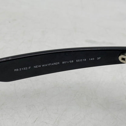 【中古品】【メンズ/レディース】 RAYBAN レイバン RB2132-F NEW WAYFARER CLASSIC POLARIZED ニュー ウェイファーラー クラシック ポラライズド SUNGLASSES サングラス 203-260620-ya-14-izu サイズ：55口18-140 カラー：ブラック×グリーン系 万代Net店