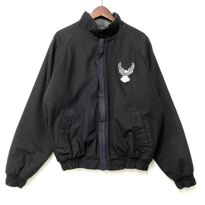 【中古品】【メンズ】 HARLEY-DAVIDSON ハーレーダビッドソン 962210 USA製 CHECK LINER JACKET チェック ライナー ジャケット アウター 146-260623-ya-05-izu サイズ：L カラー：ブラック 万代Net店