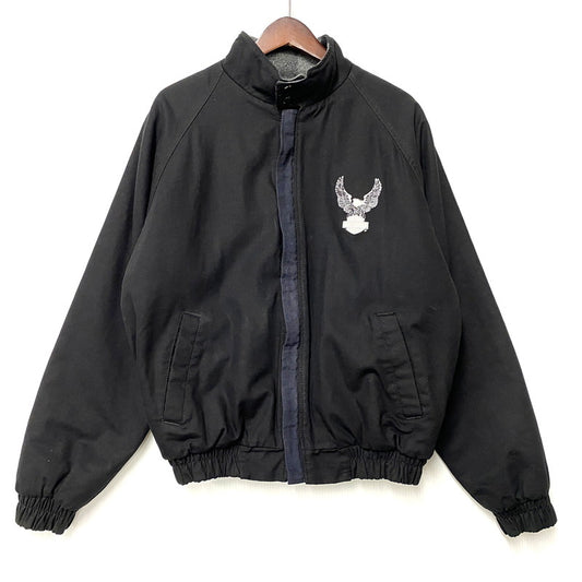 【中古品】【メンズ】 HARLEY-DAVIDSON ハーレーダビッドソン 962210 USA製 CHECK LINER JACKET チェック ライナー ジャケット アウター 146-260623-ya-05-izu サイズ：L カラー：ブラック 万代Net店