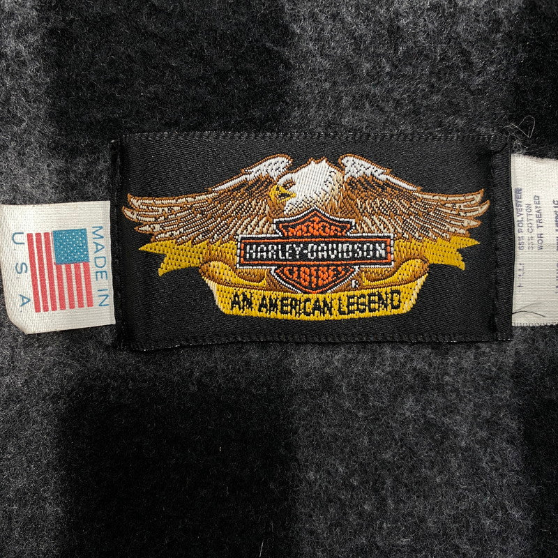 【中古品】【メンズ】 HARLEY-DAVIDSON ハーレーダビッドソン 962210 USA製 CHECK LINER JACKET チェック ライナー ジャケット アウター 146-260623-ya-05-izu サイズ：L カラー：ブラック 万代Net店