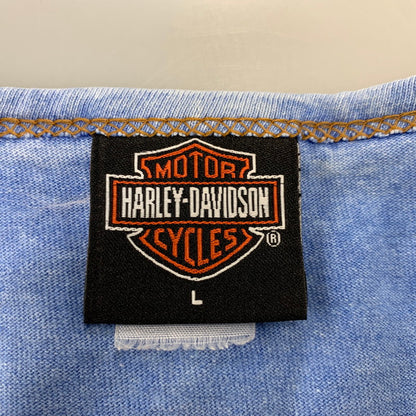 【中古品】【メンズ】 HARLEY-DAVIDSON ハーレーダビッドソン c2001 ROADHOUSE TANK TOP ロードハウス タンクトップ トップス 146-260730-cs-19-izu サイズ：L カラー：ブルー 万代Net店