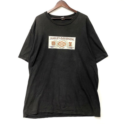 【中古品】【メンズ】 HARLEY-DAVIDSON ハーレーダビッドソン USA製 90’S WARR'S H-D ウォーズ エイチディーS S TEE ショートスリーブ Tシャツ トップス 半袖 146-260623-ya-04-izu サイズ：XL カラー：ブラック 万代Net店