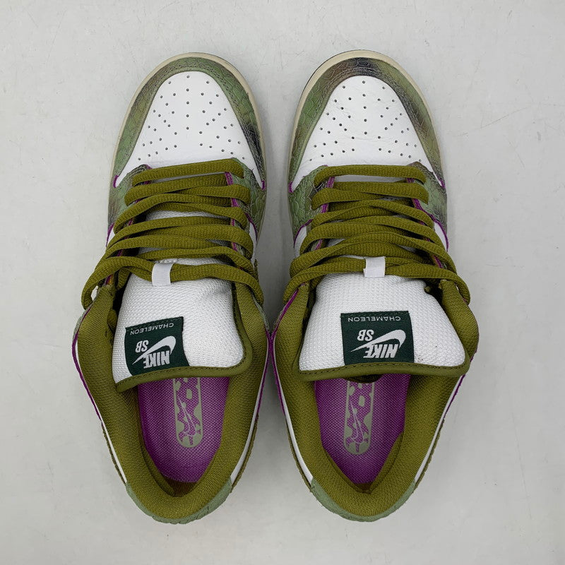 【中古品】【メンズ】 NIKE SB×ALEXIS SABLONE ナイキエスビー×アレクシス サブローン HJ3386-300 DUNK LOW PRO ダンク ロー プロ スニーカー シューズ 靴 160-260629-cs-21-izu サイズ：27cm カラー：OIL GREEN/DESERT MOSS-WHITE 万代Net店
