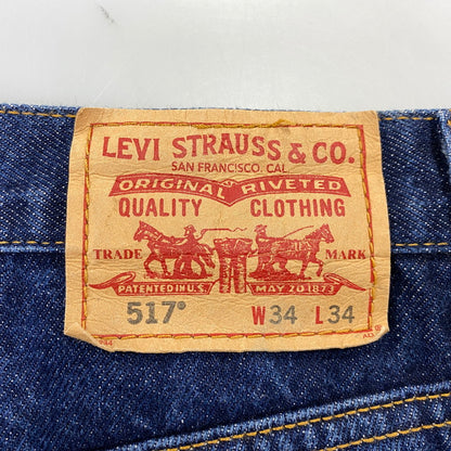 【中古品】【メンズ】 LEVI’S リーバイス 005170216 刻印138M 2004年製 00S 517 BOOT CUT DENIM PANTS ブーツ カット デニム パンツ ズボン ボトムス 157-260720-ya-05-izu サイズ：34×34 カラー：インディゴ 万代Net店