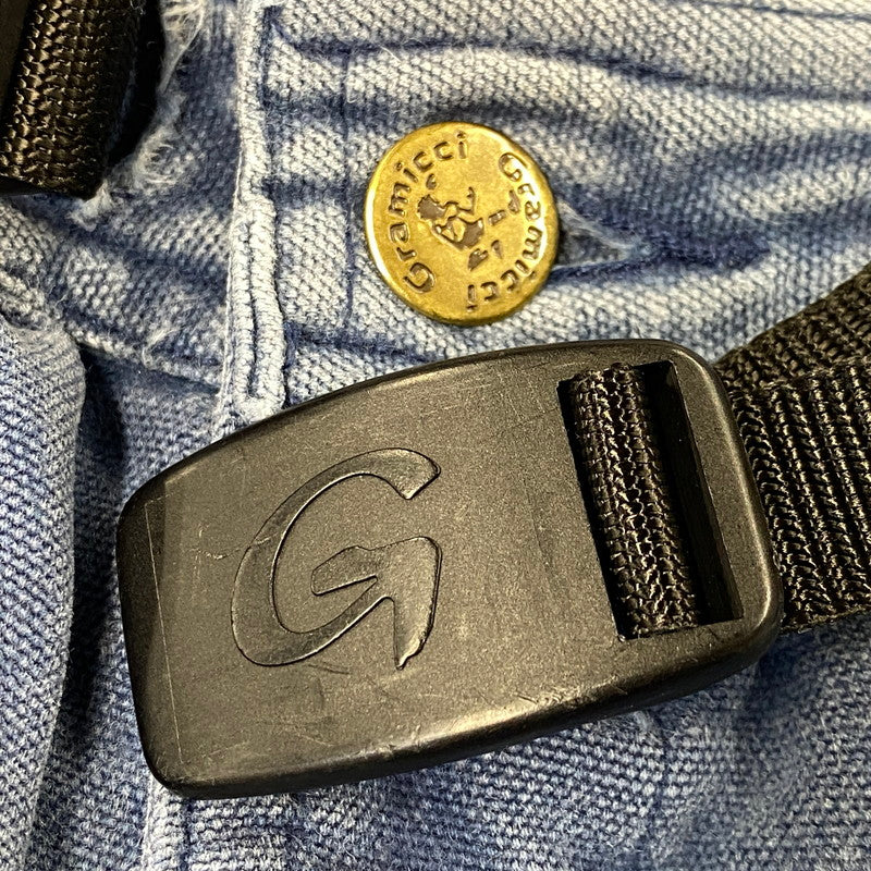 【中古品】【メンズ】 GRAMICCI グラミチ USA製 90S CLIMBING SHORTS クライミング ショーツ ズボン ボトムス 155-260714-ya-19-izu サイズ：L カラー：ブルー系 万代Net店