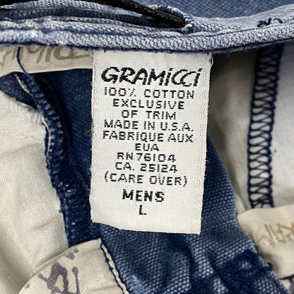 【中古品】【メンズ】 GRAMICCI グラミチ USA製 90S CLIMBING SHORTS クライミング ショーツ ズボン ボトムス 155-260714-ya-19-izu サイズ：L カラー：ブルー系 万代Net店