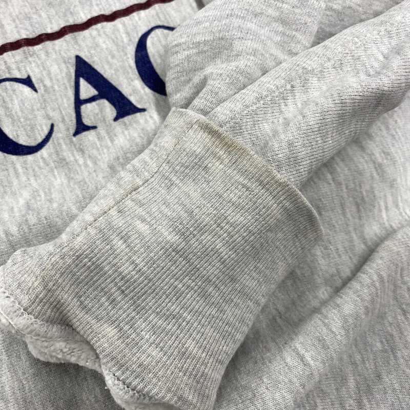 【中古品】【メンズ】 CHAMPION チャンピオン USA製 染み込みプリント 刺繍タグ 90S GSB REVERSE WEAVE SWEATSHIRT リバースウィーブ スウェットシャツ トップス 長袖 146-260623-ya-07-izu サイズ：XXL カラー：アッシュグレー 万代Net店