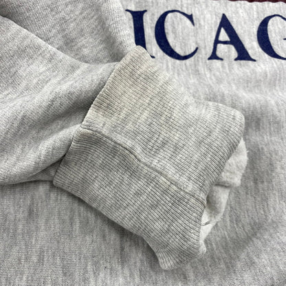 【中古品】【メンズ】 CHAMPION チャンピオン USA製 染み込みプリント 刺繍タグ 90S GSB REVERSE WEAVE SWEATSHIRT リバースウィーブ スウェットシャツ トップス 長袖 146-260623-ya-07-izu サイズ：XXL カラー：アッシュグレー 万代Net店