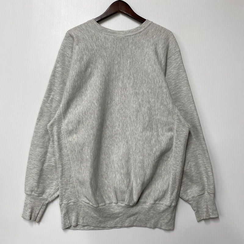 【中古品】【メンズ】 CHAMPION チャンピオン USA製 染み込みプリント 刺繍タグ 90S GSB REVERSE WEAVE SWEATSHIRT リバースウィーブ スウェットシャツ トップス 長袖 146-260623-ya-07-izu サイズ：XXL カラー：アッシュグレー 万代Net店