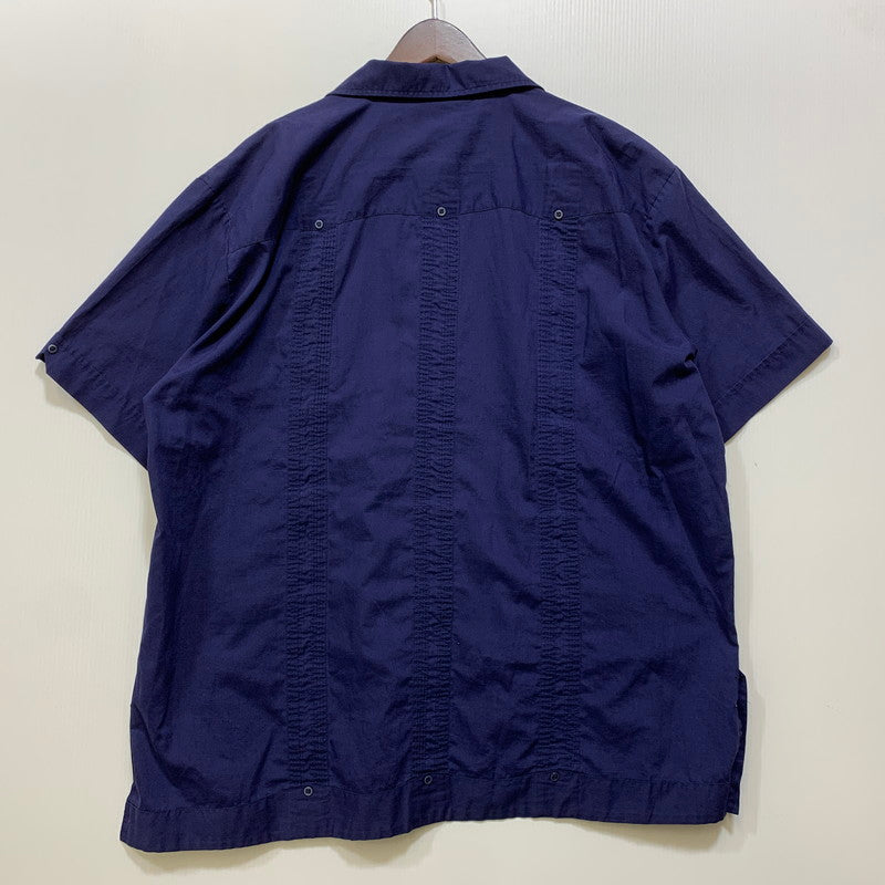 【中古品】【メンズ】 SUPREME シュプリーム 90S CUBA SHIRT キューバ シャツ トップス 半袖 146-260730-cs-03-izu サイズ：1X カラー：ネイビー 万代Net店