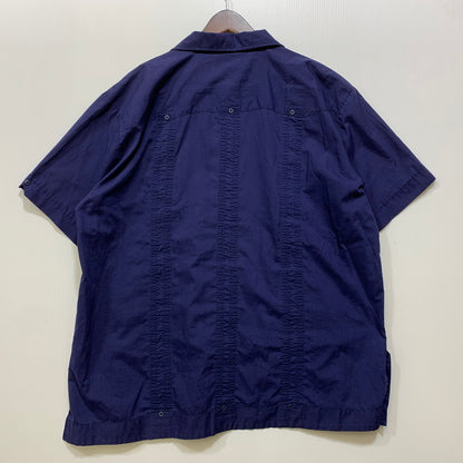 【中古品】【メンズ】 SUPREME シュプリーム 90S CUBA SHIRT キューバ シャツ トップス 半袖 146-260730-cs-03-izu サイズ：1X カラー：ネイビー 万代Net店