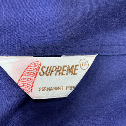【中古品】【メンズ】 SUPREME シュプリーム 90S CUBA SHIRT キューバ シャツ トップス 半袖 146-260730-cs-03-izu サイズ：1X カラー：ネイビー 万代Net店
