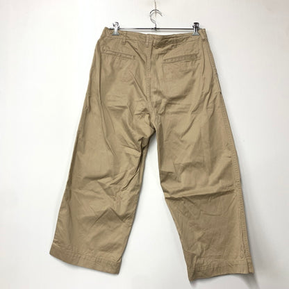 【中古品】【メンズ】 GRAPHPAPER グラフペーパー GM223-40144B SUVIN CHINO WIDE STRAIGHT PANTS スビン チノ ワイド ストレート パンツ ズボン ボトムス 151-260620-ya-11-izu サイズ：2 カラー：ベージュ 万代Net店