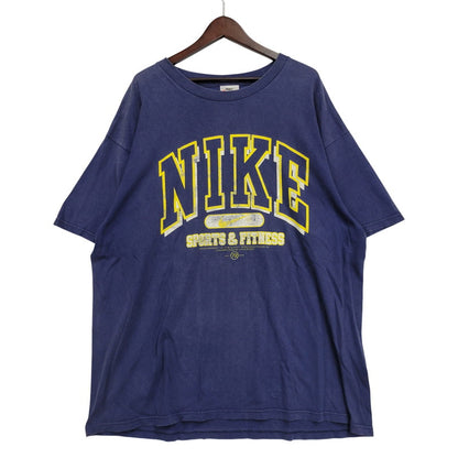 【中古品】【メンズ】 OLD NIKE オールドナイキ SPORTS&FITNESS SS TEE 半袖Tシャツ USA製 146-260801-as-22-izu サイズ：XL カラー：ネイビー 万代Net店
