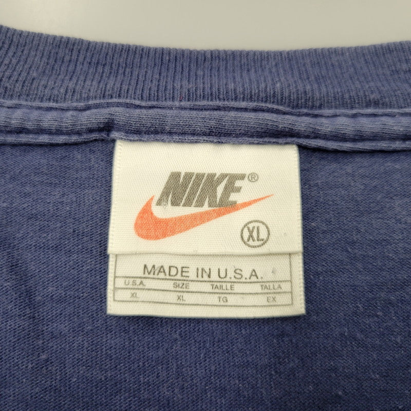 【中古品】【メンズ】 OLD NIKE オールドナイキ SPORTS&FITNESS SS TEE 半袖Tシャツ USA製 146-260801-as-22-izu サイズ：XL カラー：ネイビー 万代Net店