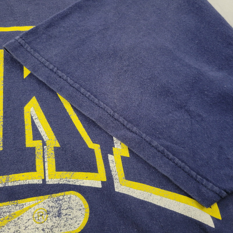 【中古品】【メンズ】 OLD NIKE オールドナイキ SPORTS&FITNESS SS TEE 半袖Tシャツ USA製 146-260801-as-22-izu サイズ：XL カラー：ネイビー 万代Net店