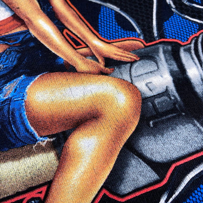 【中古品】【メンズ】 HARLEY-DAVIDSON ハーレーダビッドソン PIN-UP GIRL ピンナップガール LS TEE ロングスリーブ Tシャツ トップス 長袖 146-260623-ya-03-izu サイズ：XL カラー：ブラック 万代Net店