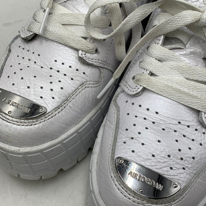 【中古品】【レディース】 NIKE ナイキ HF3184-100 WOMEN'S AIR JORDAN ウィメンズ エア ジョーダン 1 BROOKLYN LOW ブルックリン ロー スニーカー シューズ 靴 166-260620-ya-12-izu サイズ：24cm カラー：WHITE/METALLIC SILVER 万代Net店